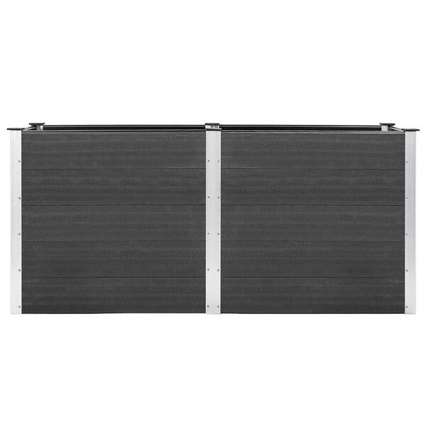 vidaXL Garden Raised Bed 200x50x91 cm WPC Grey