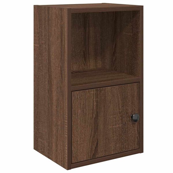 vidaXL Bookcase Brown Oak 31x24x52 cm Engineered Wood