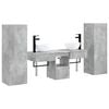 vidaXL Bathroom Furniture Set 5 pcs Concrete Grey 33 x 34.5 x 100 cm