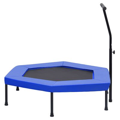 vidaXL Fitness Trampoline with Handle and Safety Pad Hexagon 122 cm