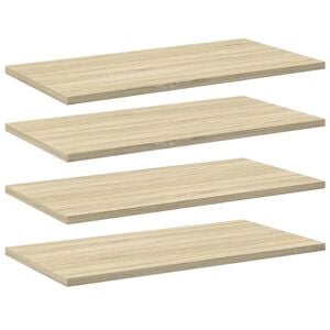 vidaXL Bookshelf Boards 4 pcs Sonoma Oak 60x30x1.5 cm Engineered Wood