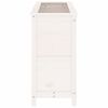 vidaXL Garden Raised Bed White 119.5x40x78 cm Solid Wood Pine