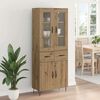 vidaXL Highboard Artisan Oak 69.5 x 34 x 90 cm Engineered Wood