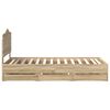 vidaXL Bed Frame with Drawer Sonoma Oak 90 x 200 cm Engineer Wood
