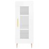 vidaXL Highboard High Gloss White 34.5x34x180 cm Engineered Wood