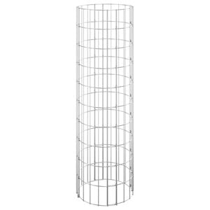 vidaXL Circular Gabion Pole Galvanised Steel &Oslash;30x100 cm