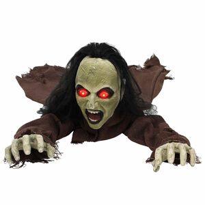 vidaXL Halloween Decoration Zombie SPOOKA Brown 51 x 130 x 24 cm