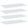 vidaXL Bookshelf Boards 4 pcs High Gloss White 80x40x1.5 cm Engineered Wood