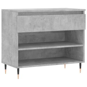 vidaXL Shoe Cabinet Concrete Grey 70x36x60 cm Engineered Wood
