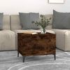vidaXL Coffee Table Smoked Oak 60x44.5x45 cm Engineered Wood