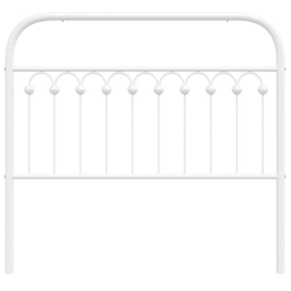 vidaXL Metal Replace Headboard White 107 cm