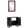 vidaXL Bathroom Furniture Set 2 pcs Walnut Brown Engineered Wood