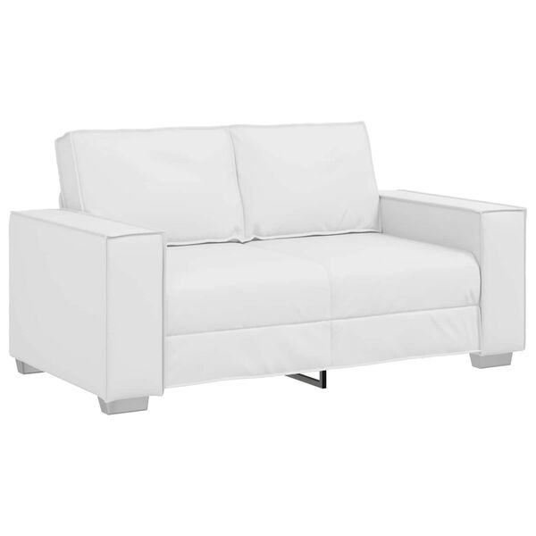 vidaXL Sofa White 160 x 78 x 84 cm Fabric