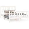 vidaXL Bed Frame without Mattress White 120x200 cm Solid Wood Pine