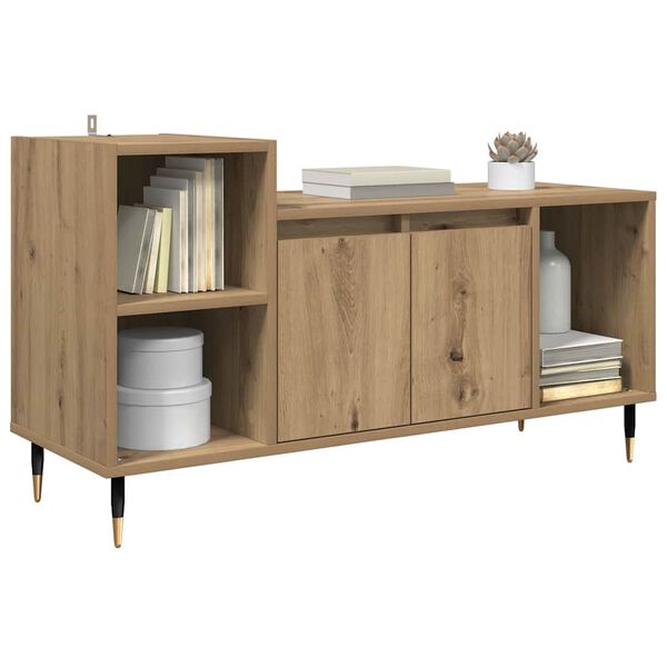 vidaXL TV Cabinet Artisan Oak 100 x 35 x 55 cm Engineered Wood