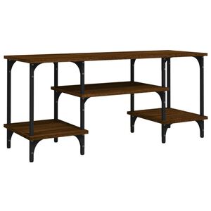 vidaXL TV Cabinet Brown Oak 102x35x45.5 cm Engineered Wood