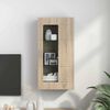 vidaXL Wall-mounted Cabinet with Shelf Sonoma oak 55 x 29 x 100 cm