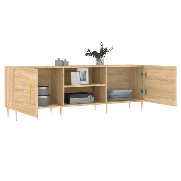 vidaXL TV Cabinet Sonoma Oak 150x30x50 cm Engineered Wood