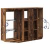 vidaXL Corner LED TV Cabinet Old Wood 100x40x68cm Engineered Wood