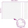 vidaXL Hexagon Fence Grey 0.5 x 50 m Steel