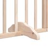 vidaXL Dog Gate with Door Foldable 6 Panels 480 cm Poplar Wood