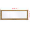 vidaXL Wall Mirror Baroque Style 140x50 cm Gold