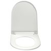 vidaXL Soft-close Toilet Seat with Quick-release Design White
