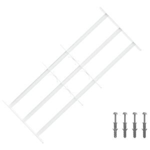 vidaXL Security Grille for Windows with 3 Crossbars 3 pcs 63-114 cm