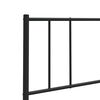 vidaXL Metal Replace Headboard Black 100 cm