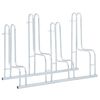 vidaXL Bicycle Stand for 4 Bikes Floor Freestanding Galvanised Steel