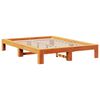 vidaXL Bed Frame without Mattress Wax Brown 140x200 cm Solid Wood Pine
