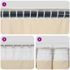 vidaXL Blackout Curtains 2 pcs Cream 140 x 245 cm Velvet