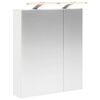 vidaXL Bathroom Mirror Cabinet White 60 x 14.5 x 70 cm Engineered wood