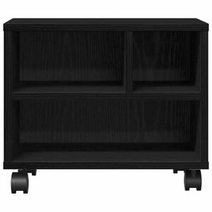 vidaXL Printer Stand Black Oak 41 x 32 x 34.5 cm Engineered Wood