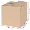 vidaXL Folding Box 50 pcs Natural 20 x 20 x 20 cm Cardboard