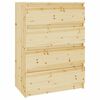 vidaXL Side Cabinet 60x36x84 cm Solid Firwood