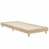 vidaXL Bed Frame without Mattress Sonoma Oak 75x190 cm Small Single Engineered Wood