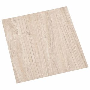 vidaXL Self-adhesive Flooring Planks Light Brown and White