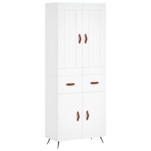 vidaXL Highboard White 69.5x34x180 cm Engineered Wood