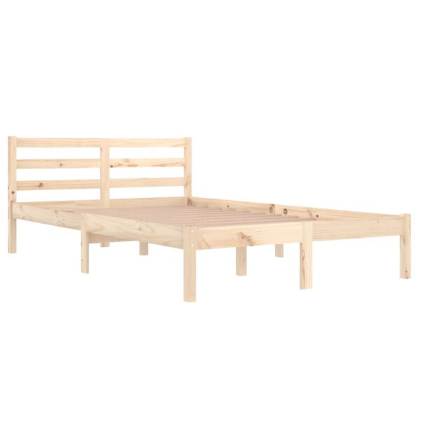 vidaXL Bed Frame without Mattress Solid Wood Pine 120x200cm
