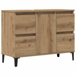 vidaXL Sink Cabinet Artisan Oak 80x33x60 cm Engineered Wood