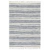 vidaXL Hand-woven Chindi Rug Cotton 160x230 cm Blue and White