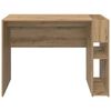 vidaXL Desk Artisan Oak 109 x 50 x 78 cm Engineered Wood