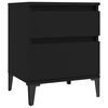 vidaXL Bedside Cabinets 2 pcs Black 40x35x50 cm