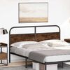 vidaXL Replace Headboard Smoked Oak 150 cm Steel and Engineered Wood