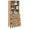 vidaXL Highboard Artisan Oak 69.5 x 34 x 180 cm Engineered Wood