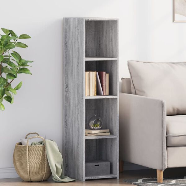 vidaXL Highboard Grey Sonoma 30x41x124 cm Engineered Wood