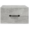 vidaXL Wall-mounted Bedside Cabinet Concrete Grey 35x35x20 cm