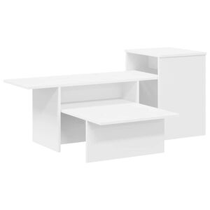 vidaXL Console Table White 91.5 x 35 x 38.5 cm Engineered Wood