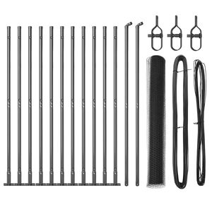 vidaXL Welded Wire Fence with Concrete Base 25 x 1 m (W x H)